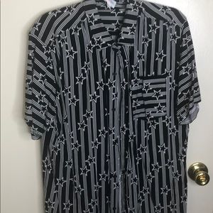 L Michael button down top